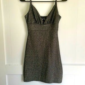 Sparkle grey silver mini dress